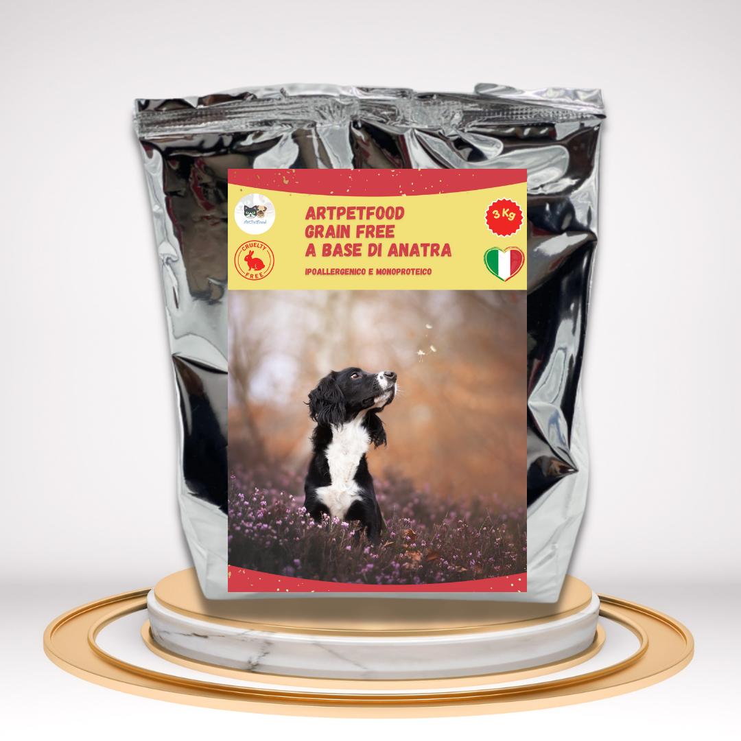 Alimento Per Cani Adulti Con Anatra Grain Free Ipoallergenico